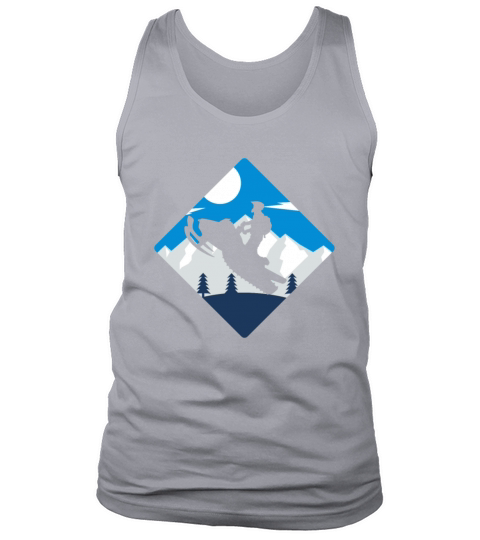 Snowmobile Silhouette Snowmobiling Rider Winter Tank Top Unisex