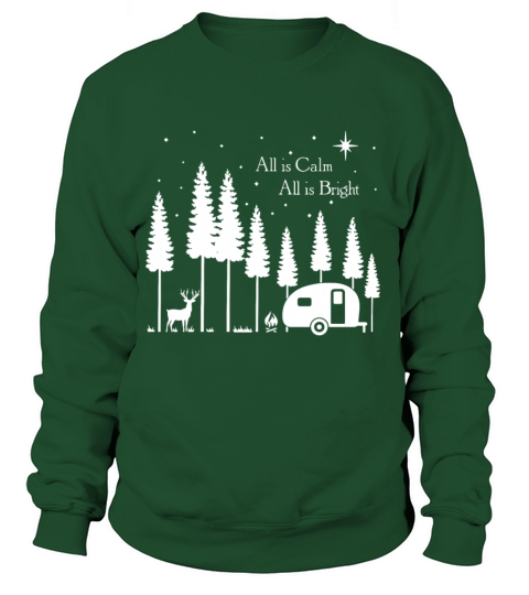 alll is calm all is bright tree camp Women's Sweatshirt