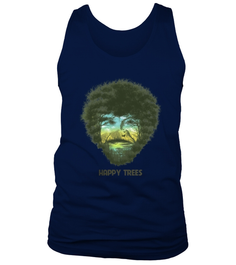 Vintage Bob Ross Happy Trees Multipe Exposure Tank Top Unisex