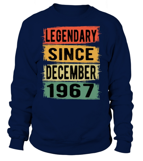 Birthday Retro Legendary December 1967 Women's Sweatshirt
