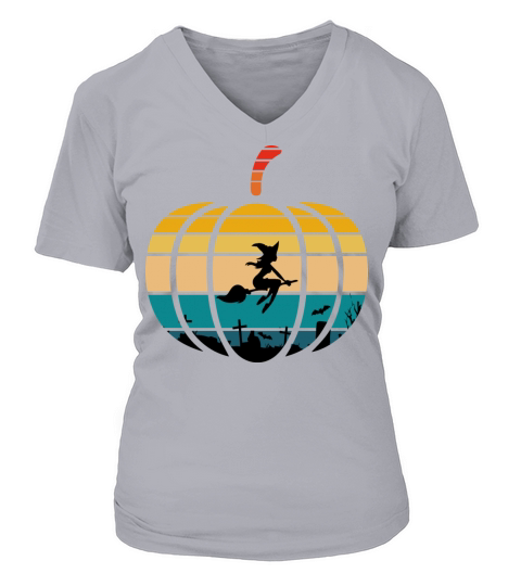 vintage pumpkin Women's V-Neck T-shirt