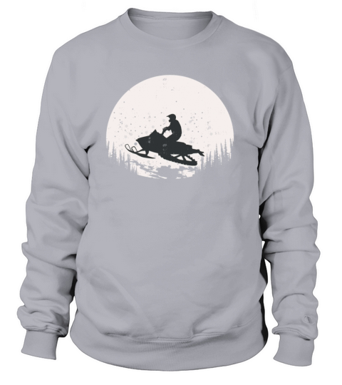Sled Across The Moon - Snowmobile Design Women's Sweatshirt