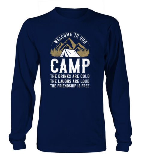 Camping Tent Welcome To Our Camp Women's Long Sleeve