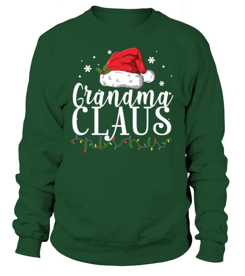 Funny Grandma Claus Christmas T-Shirt Pajamas Women's Sweatshirt