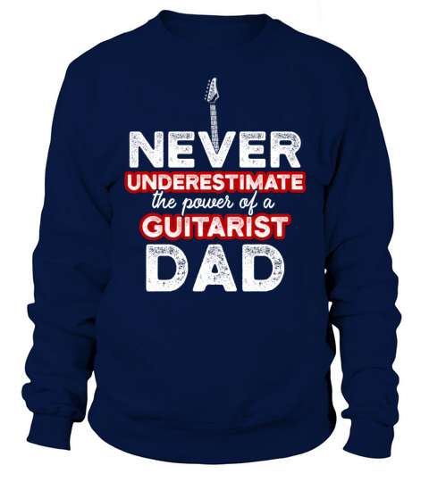 Mens Guitarist Dad Power Guitar Player Daddy Women's Sweatshirt