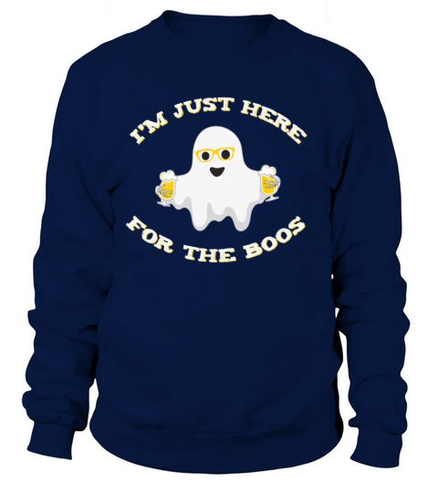Funny Halloween Ghost with Beer Women's Sweatshirt