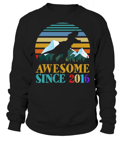 Awesome Since 2016 Kids 3rd Birthday Party Fun Men's Sweatshirt