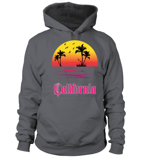 California Summer vibes for the beach with palms Women's Hoodie