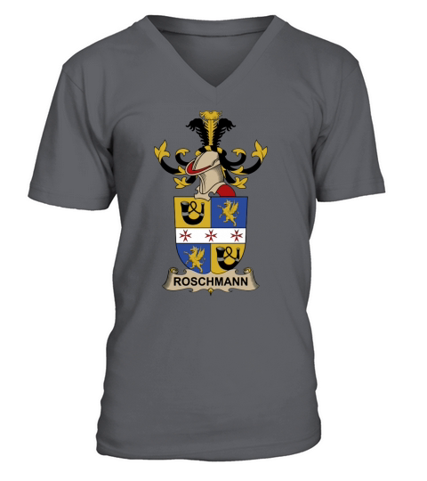 Roschmann Family Crest Austrian Family Crests - Coffee Mug (colored) V-Neck T-shirt