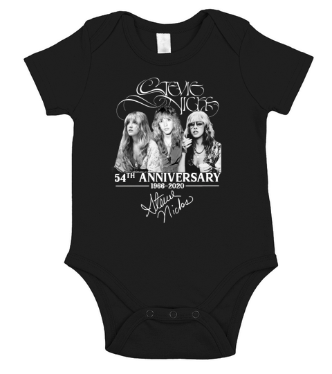 54th anniversary 1966 2020 Stevie Nicks signature shirt Short Sleeve Baby One-Piece