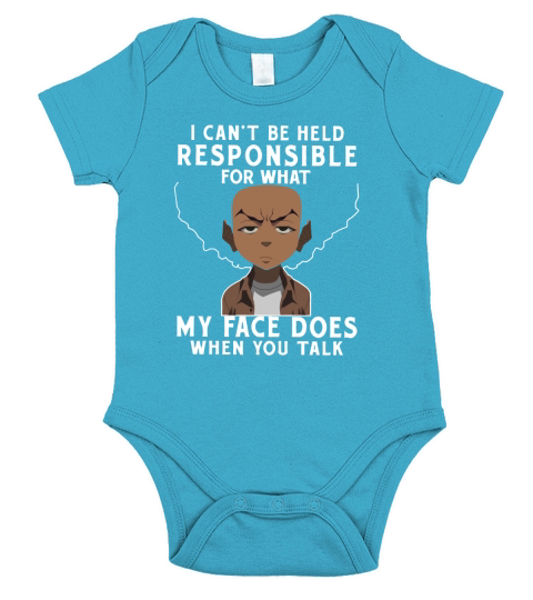 The Boondocks Shirts - My Face Short Sleeve Baby One-Piece