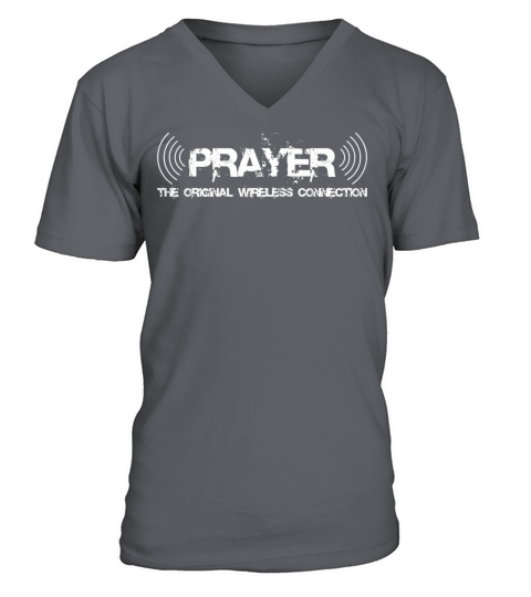 Prayer The Original Wireless Connection Faith God Men's V-Neck T-shirt