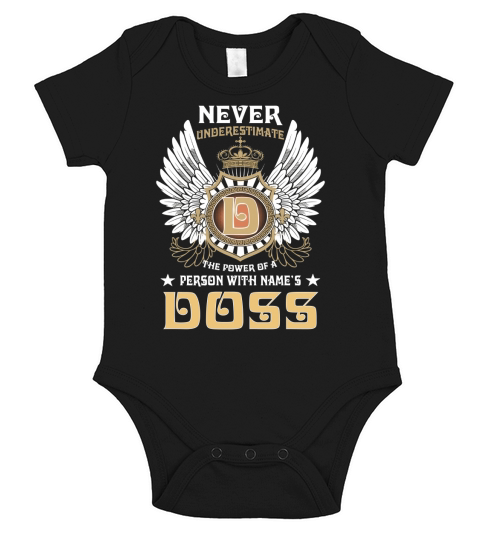 DOSS NAME, DOSS BIRTHDAY, DOSS HOODIE, DOSS TSHIRT FOR YOU Short Sleeve Baby One-Piece