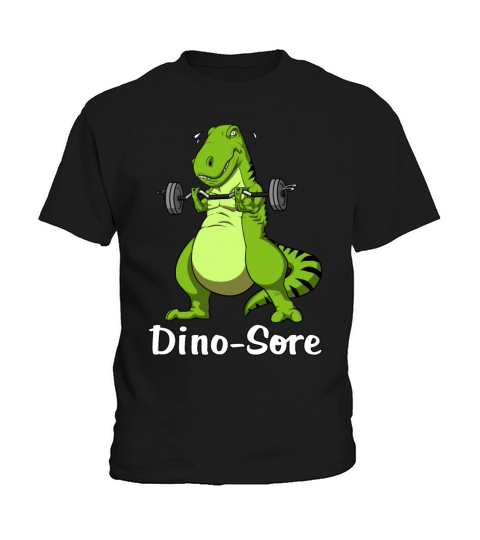 T-Rex Dinosaur Fitness Gym Workout Bodybuilding Kids T-Shirt