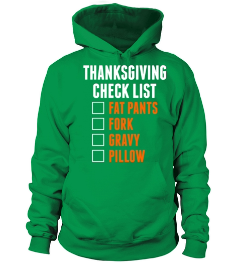 Thanksgiving Check List Women's Hoodie