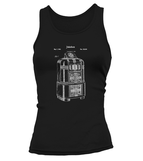 Vintage Jukebox Shirt - Antique Music Juke Box Retro Tee Tank top Woman