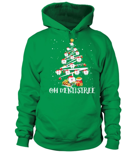 Oh Dentistry Christmas Tree Dental Santath Women's Hoodie