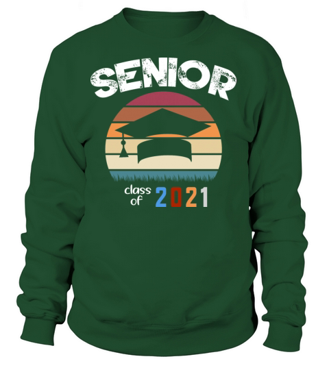 Senior Class Of 2021 Vintage Retro Graduation Gift Women's Sweatshirt
