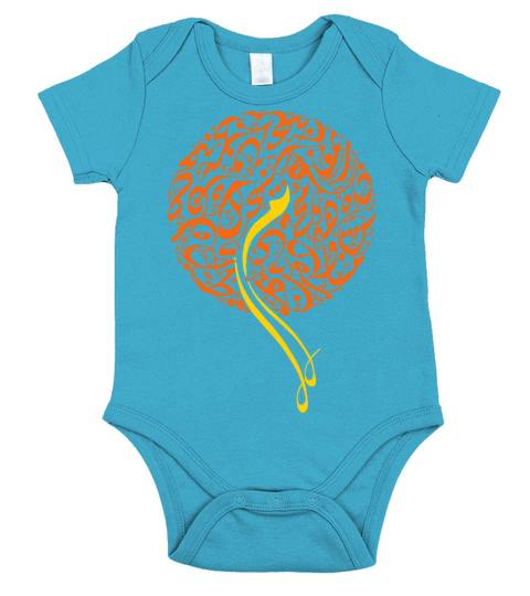 Arabic letters T-shirt Short Sleeve Baby One-Piece