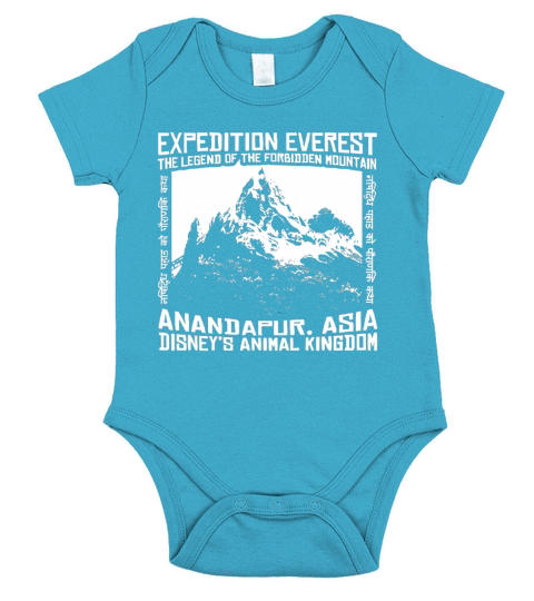 Expedition Everest Attraction - Light Variant T-Shirt Short Sleeve Baby One-Piece