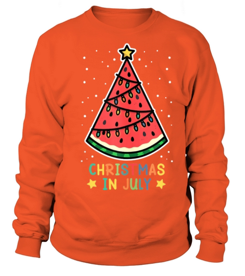 Funny Watermelon Christmas in July Women Men Women's Sweatshirt