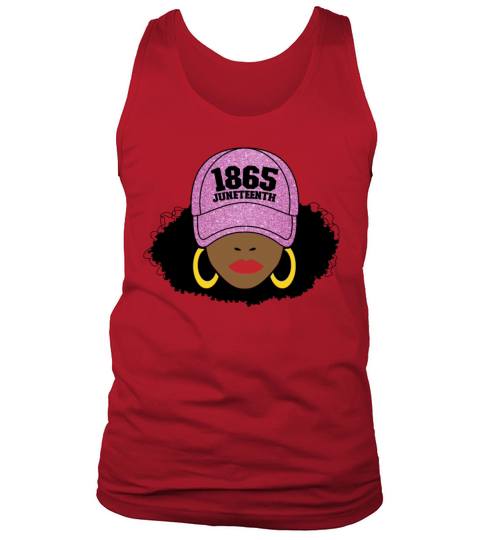 Juneteenth 1865 Black Freedom Afro Womens Men's Tank Top