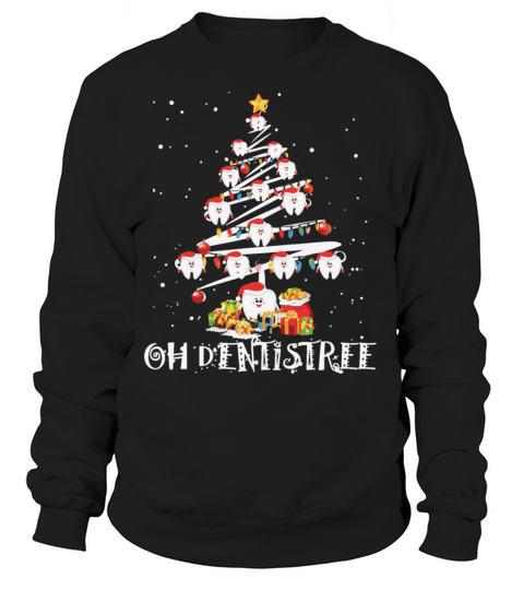 Oh Dentistry Christmas Tree Dental Santath Women's Sweatshirt