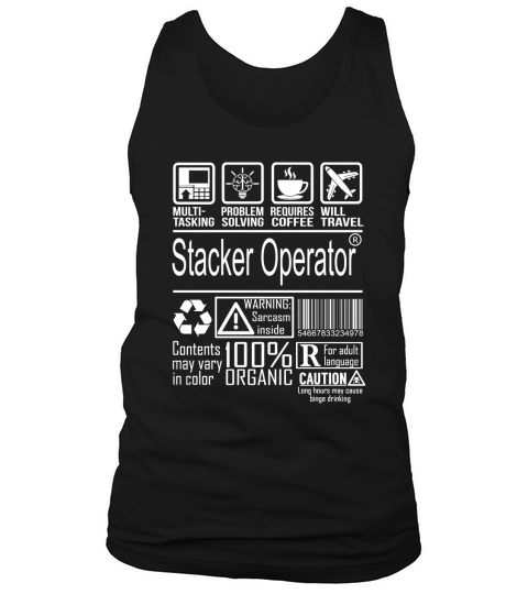 Stacker Operator Multitasking Job Tank Top Unisex