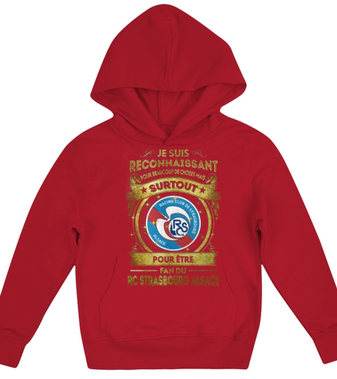 je suis reconnaissant- rc strasbourg alsace Kids Hoodie
