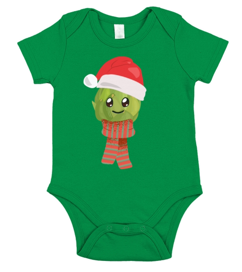 Artichoke Santa Claus Hat Short Sleeve Baby One-Piece