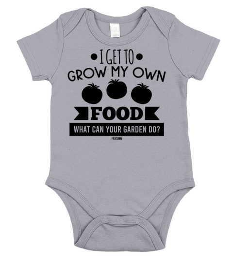 funny garden saying Short Sleeve Baby One-Piece