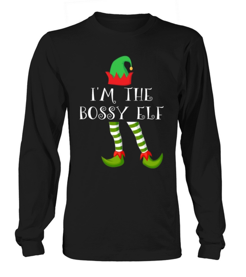 Im The Bossy Elf Matching Family Group Christmas Women's Long Sleeve