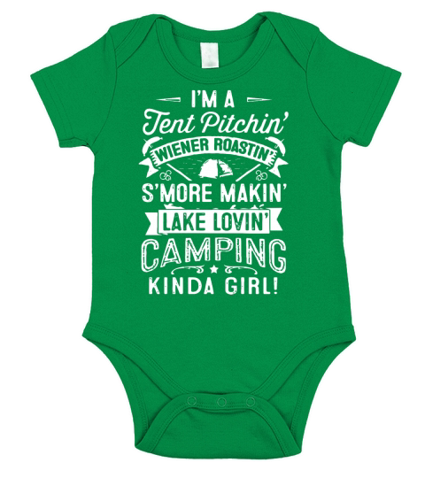 I am a jent pitching wiener roasting camping siste Short Sleeve Baby One-Piece