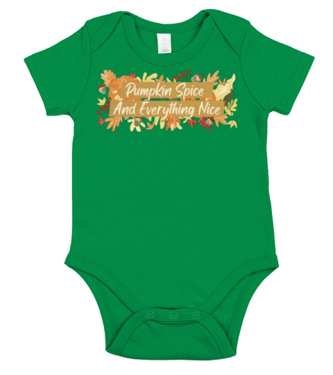 Pumpkin Spice And Everything Nice T-Shirt Short Sleeve Baby One-Piece