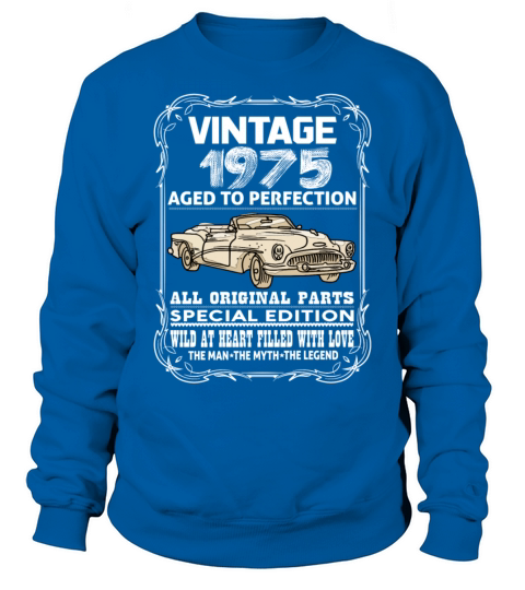 VINTAGE 1975-AGED TO PERFECTION Men's Sweatshirt