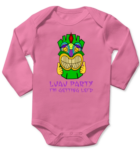 Luau Party Im Getting Leid Long Sleeve Baby One-Piece