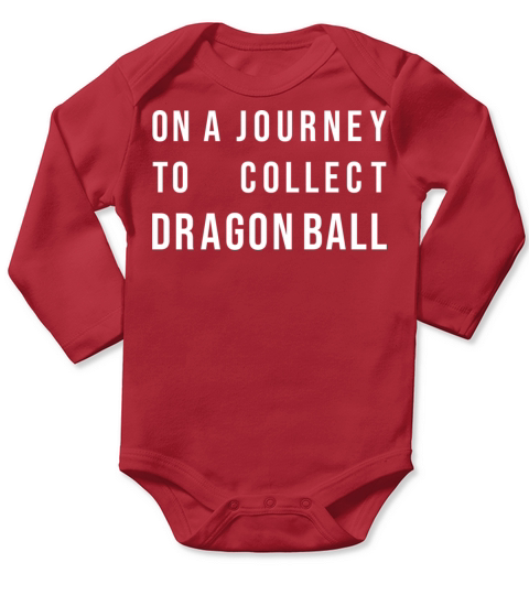 on a journey to collect dragon ball Long Sleeve Baby One-Piece