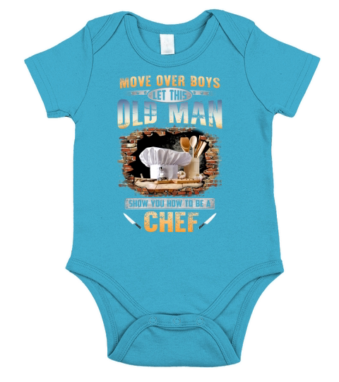 Let This Old Man Show You How To Be A Chef Short Sleeve Baby One-Piece