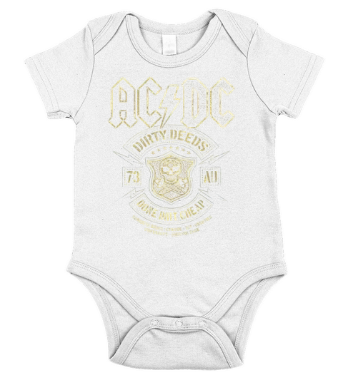 ACDC Short Sleeve Baby One-Piece