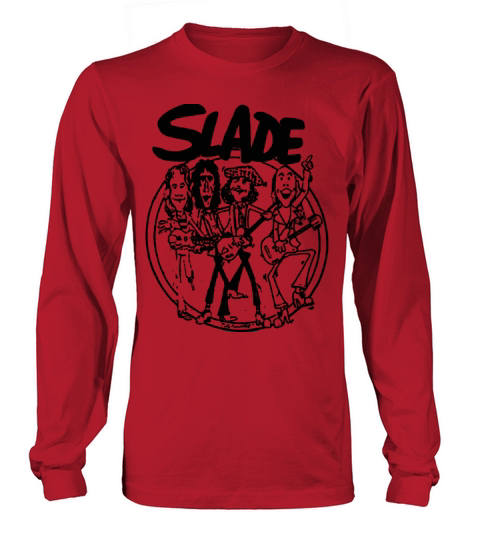 SLADE BAND GLAM HARD ROCK 70s RETRO CARTOON VINTAG Women's Long Sleeve
