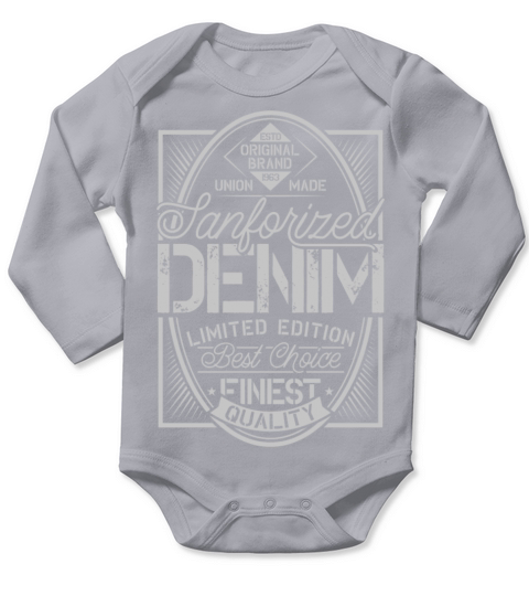 Denim - limited edition Long Sleeve Baby One-Piece