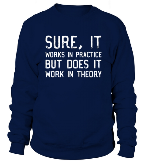 Sure It Works In Practice But Does It Work In Theory Sweatshirt Unisex