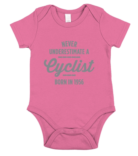 66 Year Old Bike Rider Cyclist 1956 66th Birthday Short Sleeve Baby One-Piece