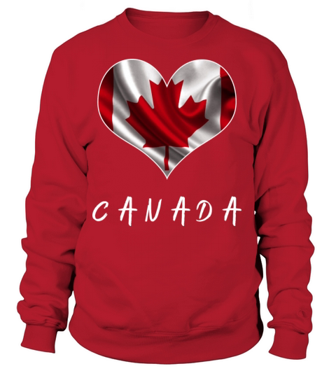 Canada Love Flag Women's Sweatshirt