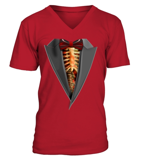 Tuxedo Halloween Men's V-Neck T-shirt