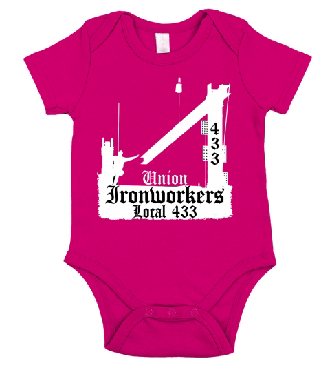 Union Ironworkers Local 433 LA Los Vegas Short Sleeve Baby One-Piece