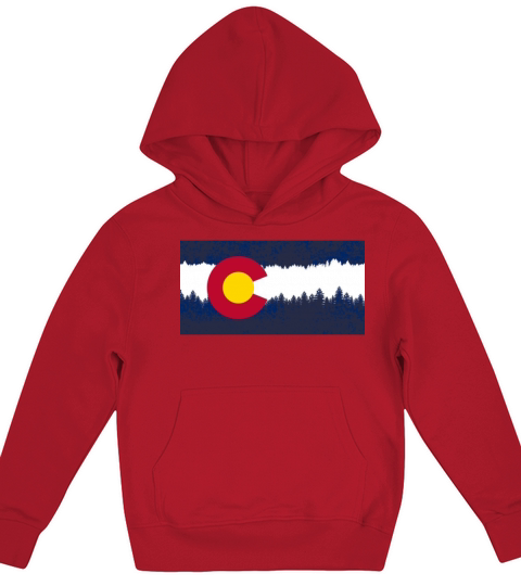 Vintage Colorful Colorado Kids Hoodie
