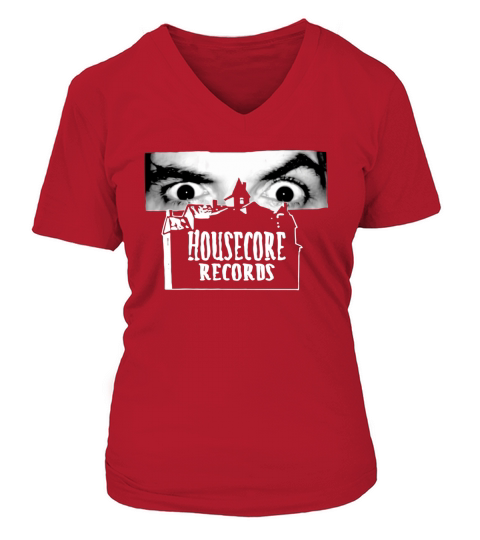 Kim Kardashian Housecore Records V-neck T-Shirt Woman