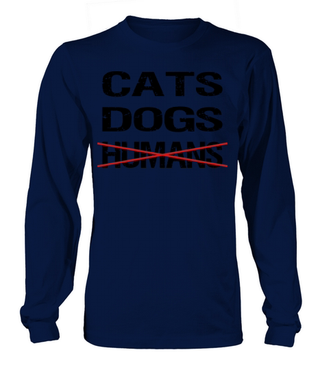 CATS DOGS HUMANS Women's Long Sleeve