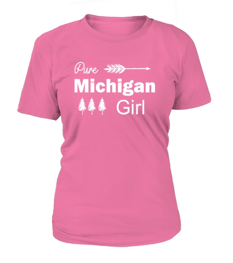 Pure Michigan Girl Arrow and Trees Women's T-Shirt